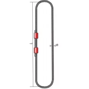 Строп канатный кольцевой СКК 32 т L=5 м  канат 42 опрессовка купить в Перми