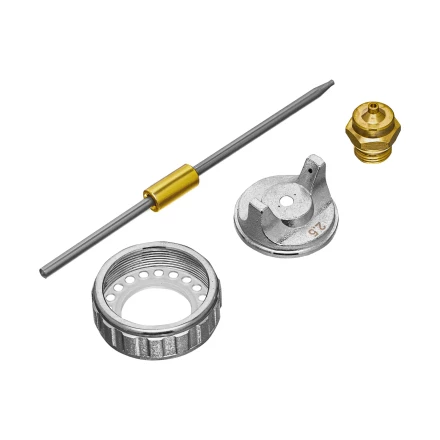 Ремкомплект для краскораспылителя 4 предмета: сопло 2,5 мм, игла, форсунка, зажим сопла// Matrix 57393 купить в Перми