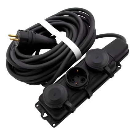 Удлинитель силовой 10 м, 16 А, тип УХз16, 3 x 1.5 мм, Россия Сибртех 95885 купить в Перми