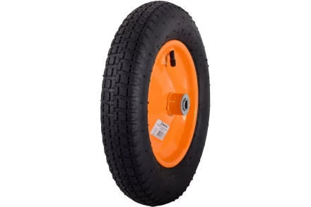 Колесо пневматическое Вихрь КТ-360-16 (360 мм, d 16мм) для тачки 65-1 73/7/4/7 купить в Перми