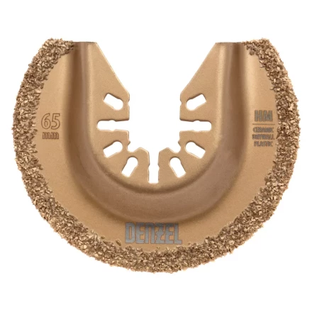 Насадка для МФИ режущая полукруг Denzel 782325, HM, по плитке, 63 мм купить в Перми