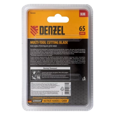 Насадка для МФИ режущая полукруг Denzel 782325, HM, по плитке, 63 мм купить в Перми