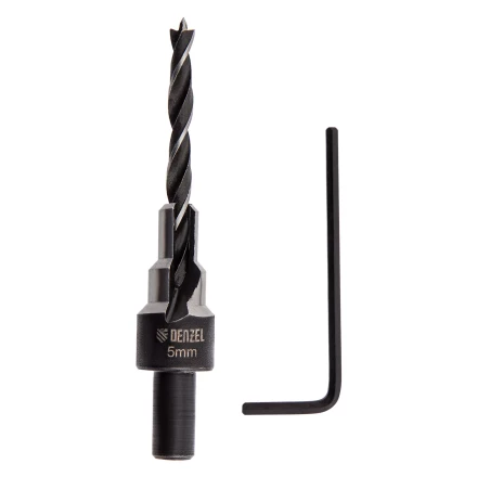 Сверло-зенкер под конфирмат, 5 мм, Denzel 704205 купить в Перми