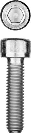 ЗУБР DIN 912, кл. пр. 8.8, М6 х 30 мм, цинк, 5 кг, винт с внутренним шестигранником, Профессионал (30318-06-030) купить в Перми