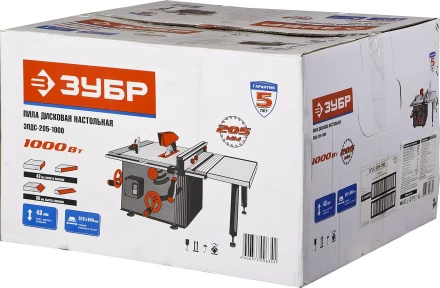 Пила ЗУБР настольная, 205х30х2,5мм, 2950об/мин, 1000Вт ЗПДС-205-1000 купить в Перми