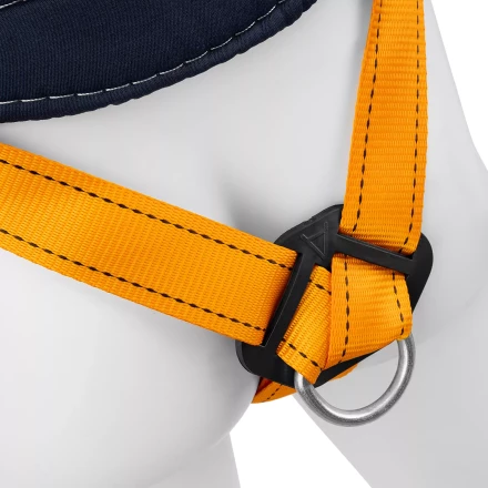 Удерживающе-страховочная привязь Сибртех 89507, модель УСП II, наплечные и набедренные лямки, высокий кушак купить в Перми