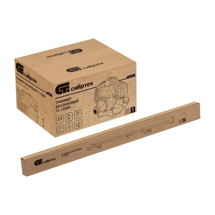 Триммер бензиновый Сибртех ТС-2500Р, 43 см3, разъемная штанга, состоит из 2 частей 962245 купить в Перми