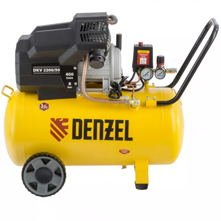 Компрессор воздушный Denzel DKV2200/50 Х-PRO 58083 купить в Перми
