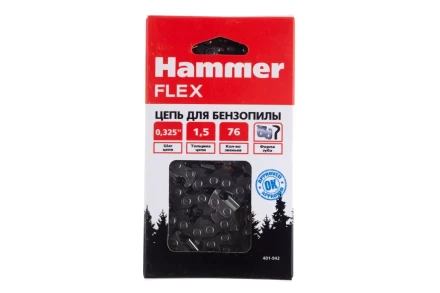 Цепь пильная HAMMER 0,325&#039;&#039;-1,5мм-76зв купить в Перми