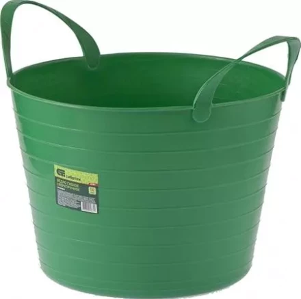 Ведро гибкое сверхпрочное 14 литров зеленое  СИБРТЕХ 67501 купить в Перми
