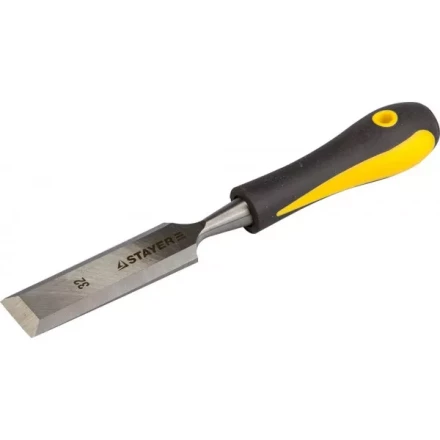 Стамеска с двухкомпонентной ручкой, 32мм, STAYER Profi 18205-32 купить в Перми