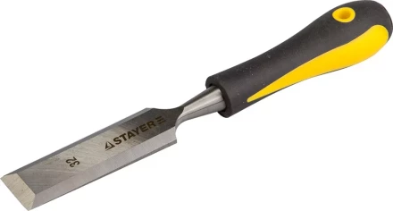 Стамеска с двухкомпонентной ручкой, 32мм, STAYER Profi 18205-32 купить в Перми