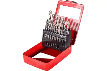 Набор сверл по металлу Вихрь, 1-10мм (через 0,5мм), HSS, 19шт., металл. коробка, цилиндрический хвостовик 73/10/6/18 купить в Перми