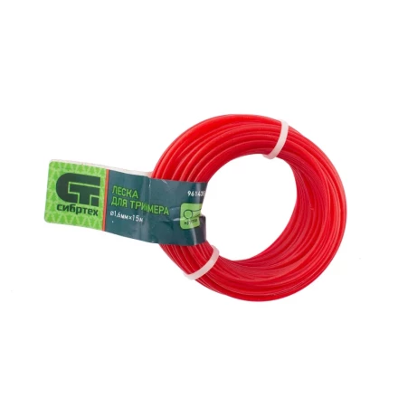 Леска для триммера круглая, 1.6 мм х 15 м, Россия Сибртех 961435 купить в Перми