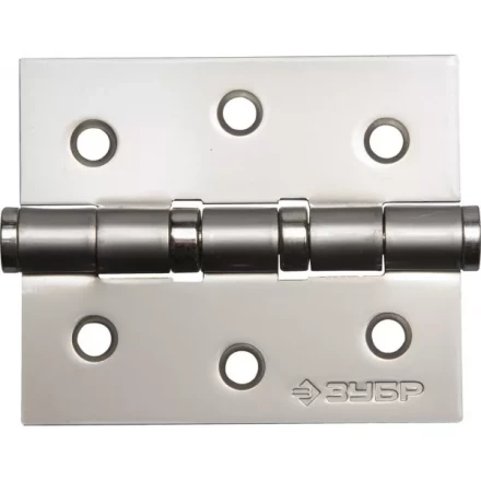 Петля универсальная ЗУБР &quot;ЭКСПЕРТ&quot;, 2 подшипника, цвет мат. никель (PN), с крепежом, 75х63х2,5мм, 2 шт 37601-075-4 купить в Перми