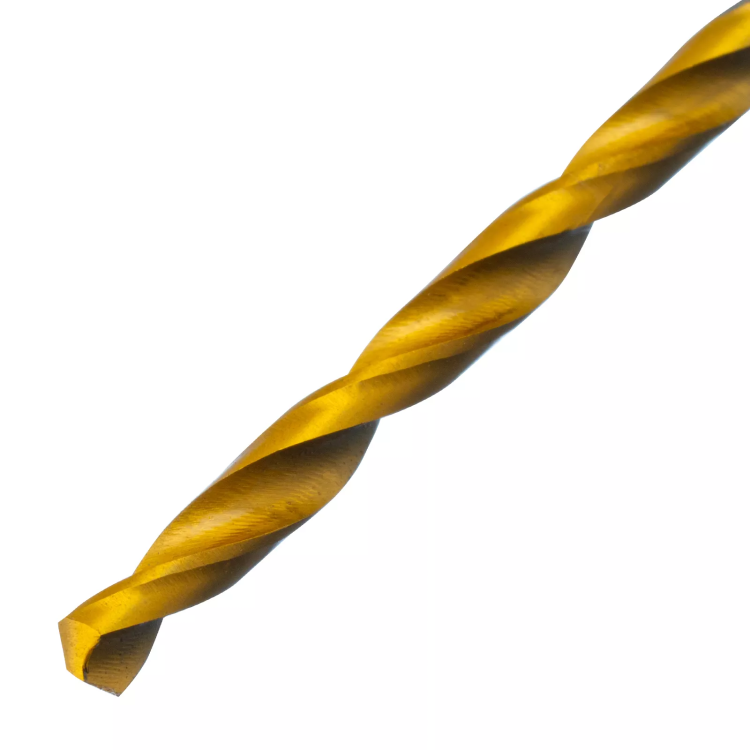 Сверло спиральное по металлу 2,5 х 95 мм Р6М5, Golden Tip, удлиненное, 2шт. Denzel 718246 купить в Перми