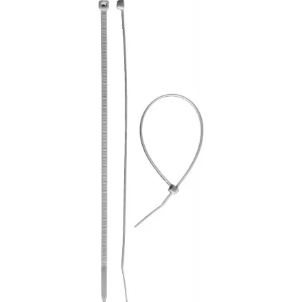 Хомуты ЗУБР нейлоновые белые 4,5x250мм, 100шт 309010-45-250 купить в Перми