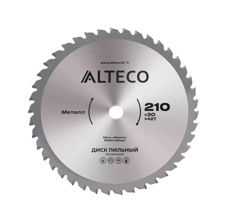 Диск пильный по металлу ALTECO 210x30x42T 83052 купить в Перми