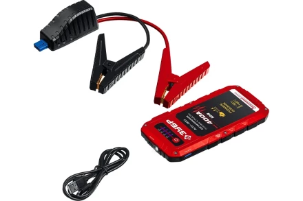 ЗУБР АПУ-400, 12 В, макс. 400 А, аккумуляторное пусковое устройство (59322) купить в Перми