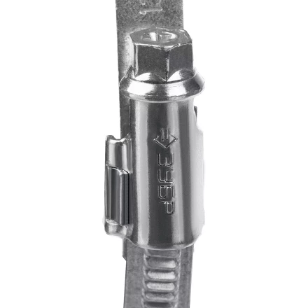 ЗУБР Х-9Н, 20 - 32 мм, накатная лента 9 мм, цинк, 50 шт, червячный хомут (37807-32) купить в Перми