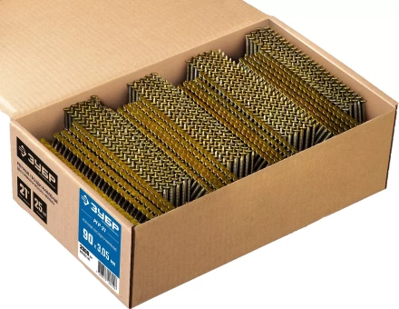 ЗУБР SN21 90 х 3.05 мм, реечные гвозди рифленые, 2000 шт (305392-90) купить в Перми