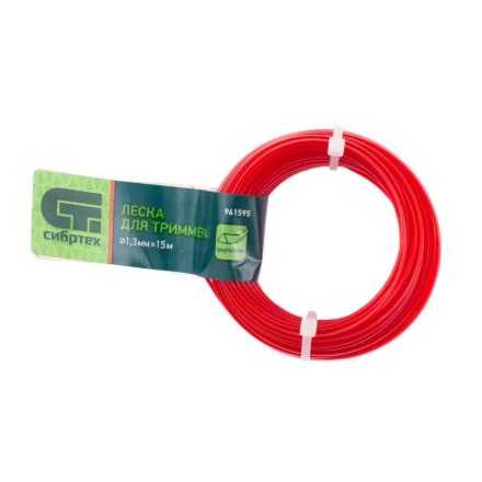 Леска для триммера треугольная, 1.3 мм х 15 м, Россия Сибртех 961595 купить в Перми