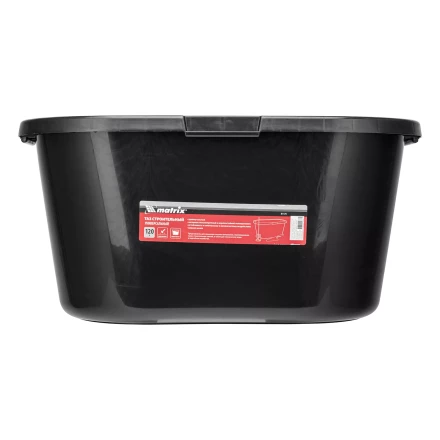 Таз строительный прямоугольный универсальный Matrix, 120л, ударопрочный 81476 купить в Перми