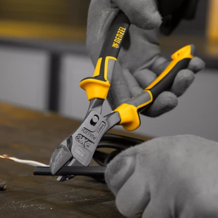 Бокорезы 215 мм Denzel 17786, усиленные, трехкомпонентные рукоятки купить в Перми