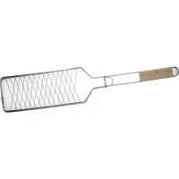 Решетка-гриль GRINDA "BARBECUE" для рыбы, одинарная, нержавеющая сталь, 620х120мм 424731