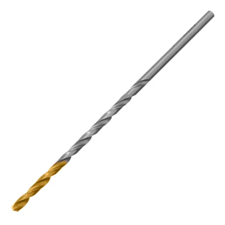 Сверло спиральное по металлу 3 х 100 мм, Р6М5, Golden Tip, удлиненное, 2шт. Denzel 718247 купить в Перми