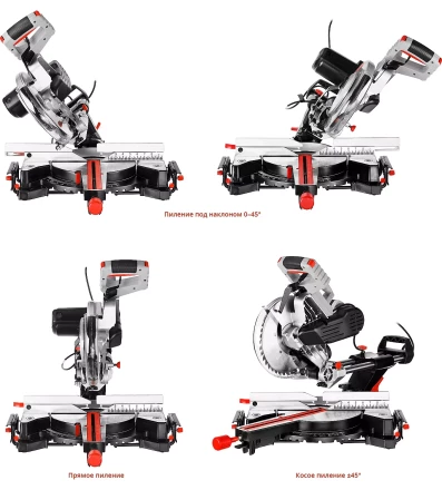 Пила торцовочная с ременной передачей ЗПТ-255-1800 ПЛР серия МАСТЕР купить в Перми