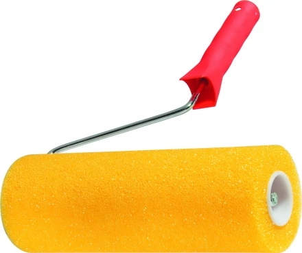 Валик &quot;СТРУКТУРНЫЙ&quot; поролоновый с ручкой &quot;гладкий&quot; 230 мм D - 80 мм  MATRIX 80220 купить в Перми