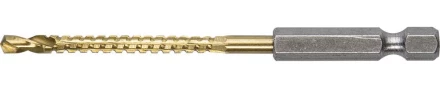 ЗУБР. Сверло фрезеровальное по дереву и тонкому листовому металлу, шестигранный хвостовик 1/4&quot;, 4х75мм 29966-04 купить в Перми