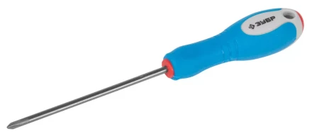 Отвертка ЗУБР, Cr-V сталь, трехкомпонентная рукоятка, цветовая индикация типа шлица, PH №0, 75мм 25252-0-075_z01 купить в Перми
