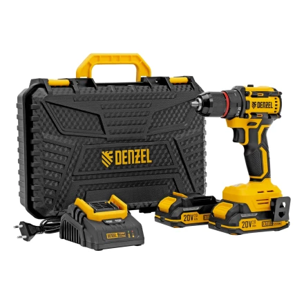 Дрель-шуруповерт аккумуляторная бесщет. CDH-BL-20, Li-Ion, 20 В// Denzel 26123 купить в Перми