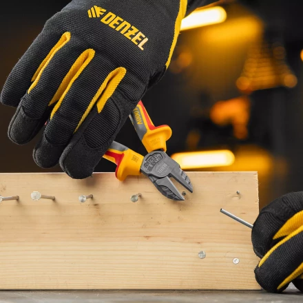 Бокорезы, диэлектрические рукоятки Denzel 17788, до 1000 В, трехкомпонентные рукоятки, 160 мм купить в Перми