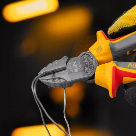 Бокорезы, диэлектрические рукоятки Denzel 17788, до 1000 В, трехкомпонентные рукоятки, 160 мм купить в Перми