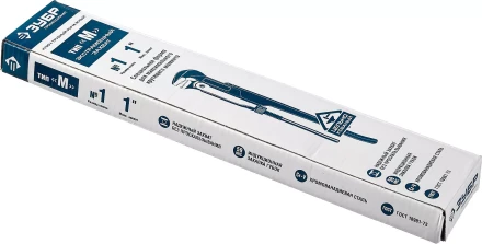 Ключ трубный рычажный ЗУБР &quot;ПРОФЕССИОНАЛ&quot;, прямые губки, цельнокованый, Сr-V, № 1,  1&quot; 27335-1_z01 купить в Перми