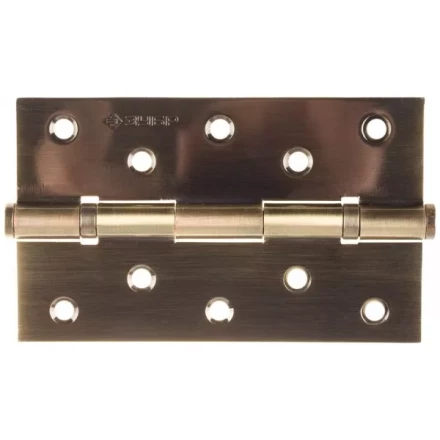 Петля универсальная ЗУБР &quot;ЭКСПЕРТ&quot;, 2 подшипника, цвет ст. латунь (AB), с крепежом, 125х75х2,5мм, 2 шт 37601-125-5 купить в Перми