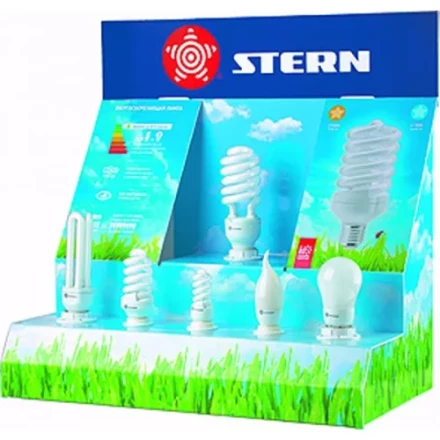 Стенд для энергосберегающих ламп 6 патронов один с подключением STERN 90992 купить в Перми