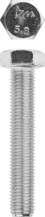 Болт ЗУБР &quot;МАСТЕР&quot; с шестигранной головкой, ГОСТ 7798-70, класс прочности 5.8, оцинкованный, M16x90мм, 5кг 303080-16-090 купить в Перми
