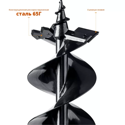 Шнеки для мотобуров мерзлый грунт 150мм серия МАСТЕР купить в Перми