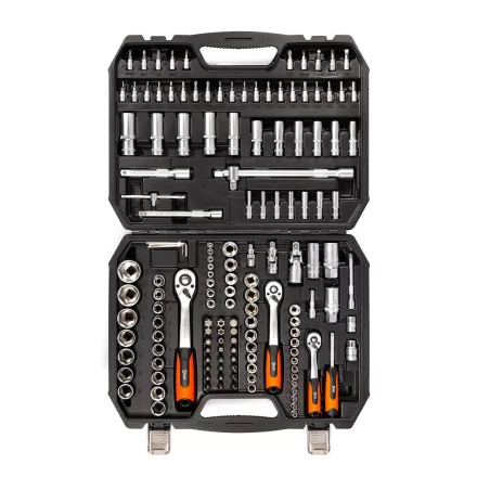 Набор автоинструмента КВТ НАИ-09/150 1/2&quot;, 1/4&quot;, 3/8&quot;, 150 предметов (92315) купить в Перми