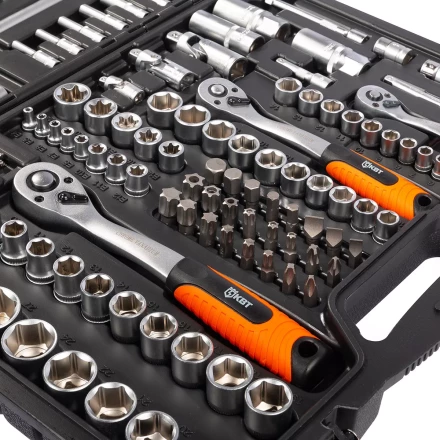 Набор автоинструмента КВТ НАИ-09/150 1/2&quot;, 1/4&quot;, 3/8&quot;, 150 предметов (92315) купить в Перми