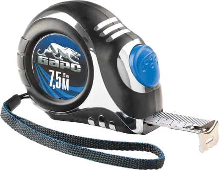 Рулетка Платинум 3 м * 16 утолщенное полотно автоматическая фиксация  БАРС 32511 купить в Перми