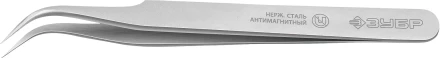 ЗУБР 110 мм, изогнутый, антимагнитный пинцет, Профессионал (222115) купить в Перми