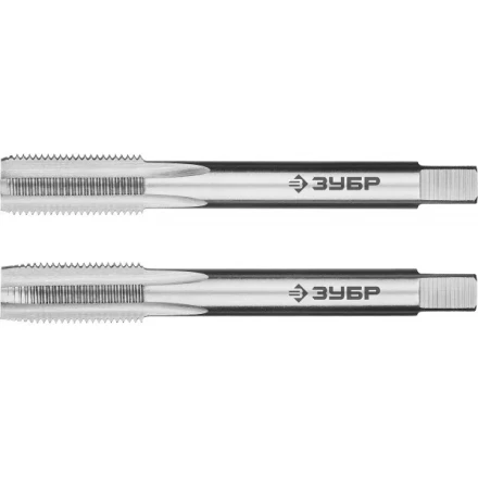 Метчики ЗУБР &quot;ЭКСПЕРТ&quot; машинно-ручные, комплектные для нарезания метрической резьбы с мелким шагом, М10 x 1,0, 2шт 4-28007-10-1.0-H2 купить в Перми