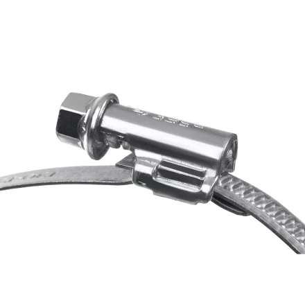 ЗУБР Х-9Н, 30 - 48 мм, накатная лента 9 мм, цинк, 50 шт, червячный хомут (37807-48) купить в Перми