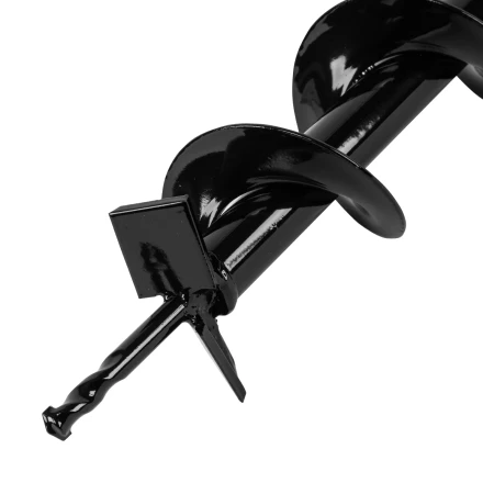 Шнек для грунта E-80, диаметр 80 мм, длина 800 мм,соединение 20 мм, несъемный нож Denzel 56021 купить в Перми