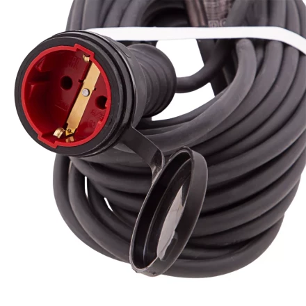 Удлинитель силовой 10 м, 16 А, тип УХз16, КГ 3 x 2.5 мм, 1 розетка, Россия Сибртех 95895 купить в Перми